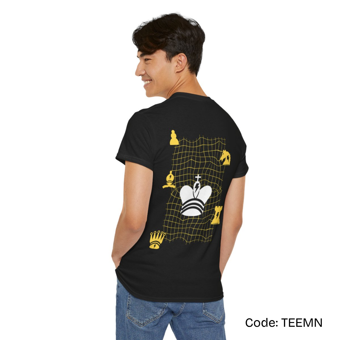 ‘Mating Net’ Unisex Black Cotton Tee